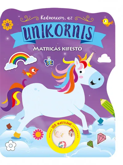 Azonnali szállítás Kedvencem, az unikornis - Matricás kifestő
