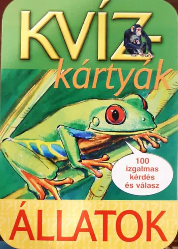 Újdonság Kvízkártyák: Állatok - 100 izgalmas kérdés és válasz