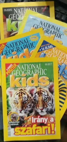 National Geographic Kids 2006. június + július+ augusztus+ október+ november 5db szám egyben Korlátozott ajánlat