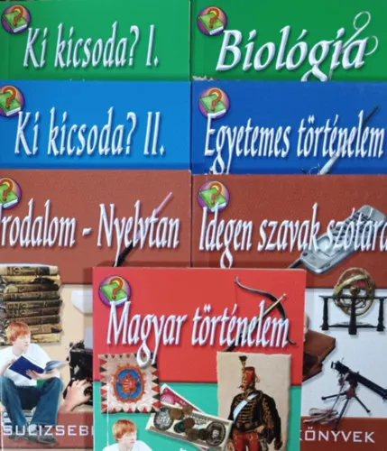 Prémium Ki kicsoda? I-II. - Biológia + Irodalom - Nyelvtan + Magyar történelem + Egyetemes történelem + Idegen szavak szótára (7 kötet, Sulizsebkönyvek)