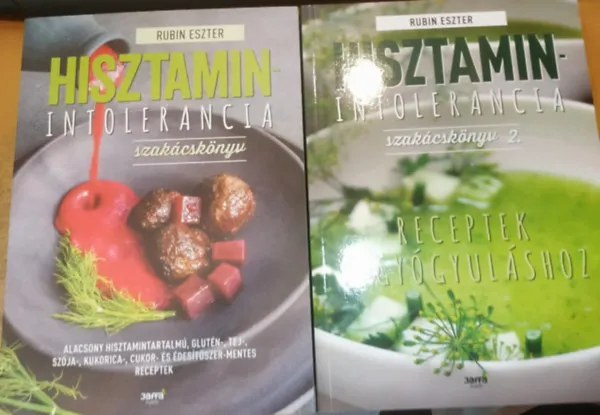 Csak ma 2 db Hisztaminintolerancia szakácskönyv 1-2.