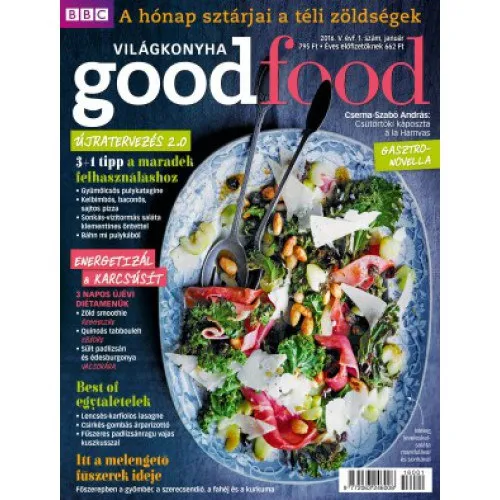 Szuper ajánlat BBC GoodFood Világkonyha Magazin V. évfolyam, 1. szám (2016. január)