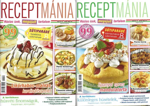4 db Receptmánia, 2015/2, /3, /4, /5 Legkelendőbb