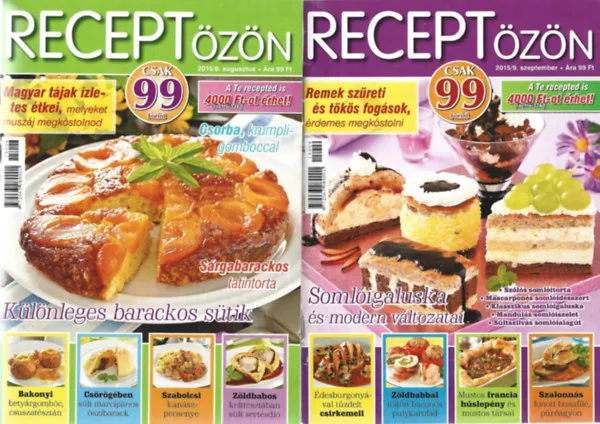 Utolsó esély 4 db Receptözön, 2015/8, /9, /10, /11