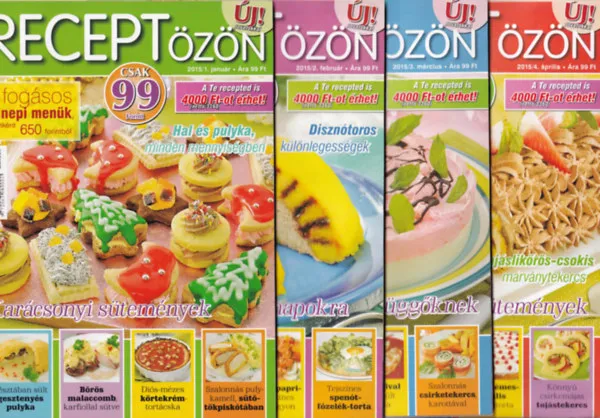 Receptözön 2015/1-12. számok. - (teljes évfolyam) Kedvezmény