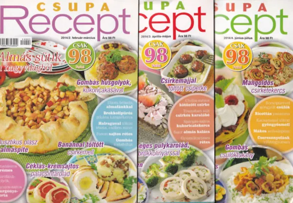 Csupa-recept 2014/2, 3, 4, 5, 6. számok. Legjobb ár