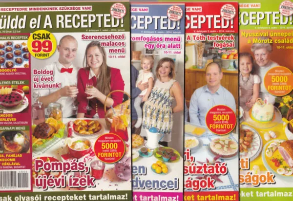 Küldd el a recepted 2014/1-12. számok. (teljes évfolyam) Vedd meg online