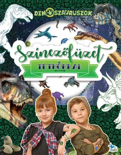 Azonnal elérhető Színezőfüzet tetkókkal - Dinoszauruszok