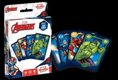 Olcsóbb Marvel - Bosszúállok, 4 az 1-ben játék kártya