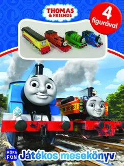 Thomas a gőzmozdony - Játékos mesekönyv - 4 figurával Expressz kézbesítés