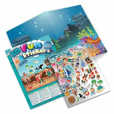 Alacsony ár 3D Fun Stickers - Sea Life