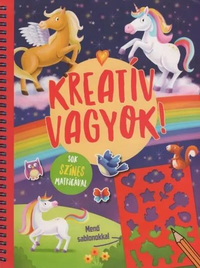 Kreatív vagyok! - Sok színes matricával (unikornisos) Szuper ajánlat