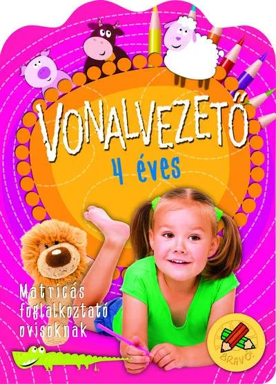 Ajánlat Vonalvezető 4 éves - Matricás foglalkoztató ovisoknak