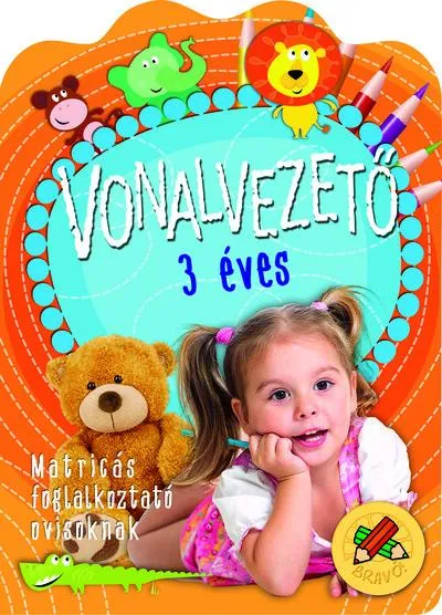 Vonalvezető 3 éves - Matricás foglalkoztató ovisoknak Kihagyhatatlan ajánlat
