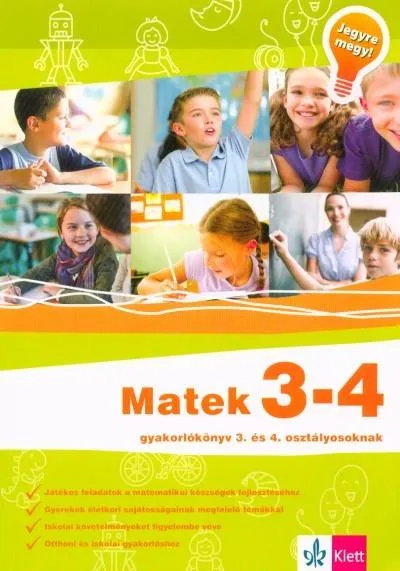 Azonnali szállítás Matek 3-4 - Gyakorlókönyv 3. és 4. osztályosoknak - Jegyre megy!