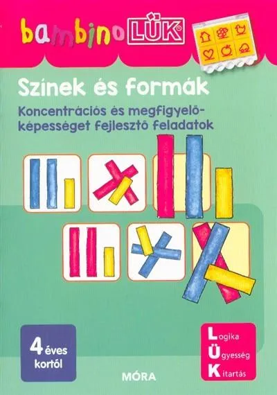 Biztonságos fizetés Színek és formák - Koncentrációs és megfigyelőképességet fejlesztő feladatok /BambinoLÜK