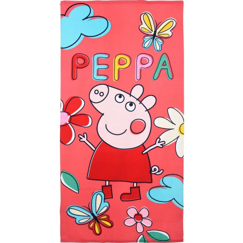Peppa malac Butterfly fürdőlepedő, strand törölköző 70x140cm (Fast Dry) Árcsökkenés