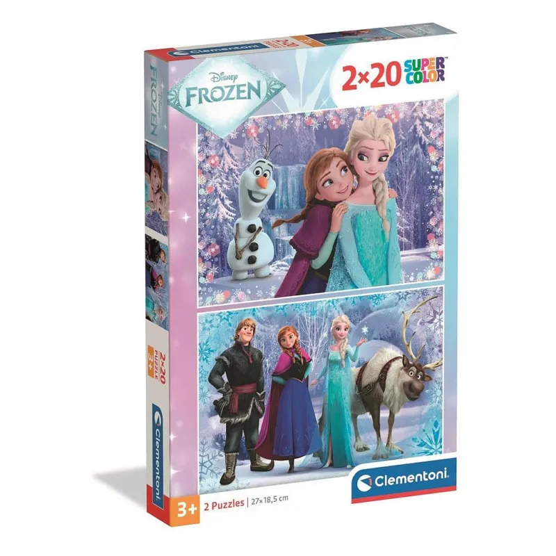 Olcsó Disney Jégvarázs 2x60 db-os puzzle Clementoni