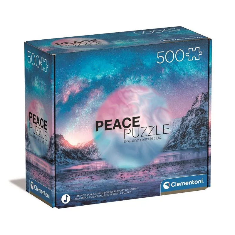 Hegyvidék Light Blue 500 db-os Peace puzzle Clementoni Szezonális akció