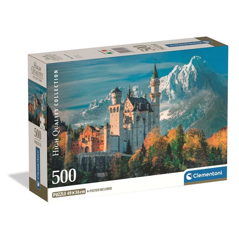 Szezonális akció Németország Neuschwantein 500 db-os Compact puzzle Clementoni