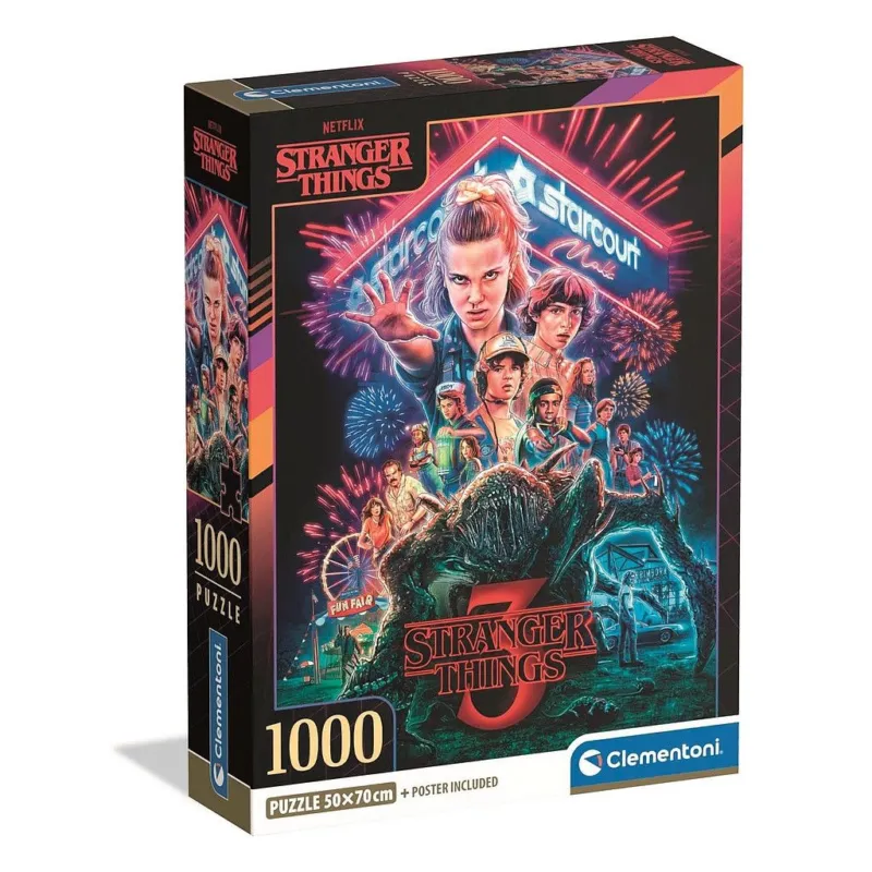 Stranger Things Starcourt Mall 1000 db-os Compact puzzle Clementoni Vedd meg most