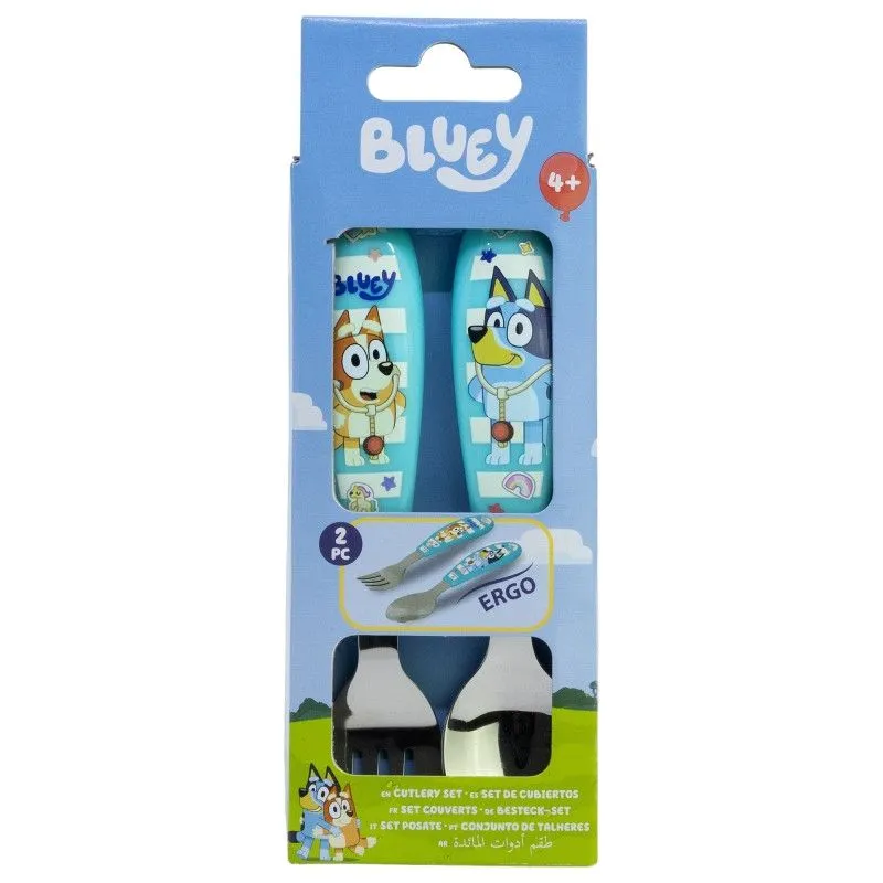 Expressz kézbesítés Bluey Yummy fém ergo evőeszköz készlet - 2 darabos