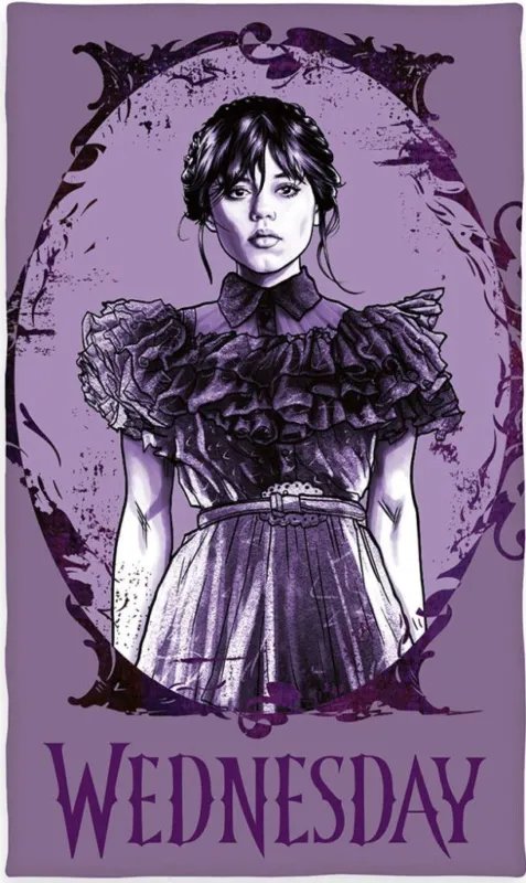 Wednesday Gothic kéztörlő, arctörlő, törölköző 30x50cm Kedvezményes ár