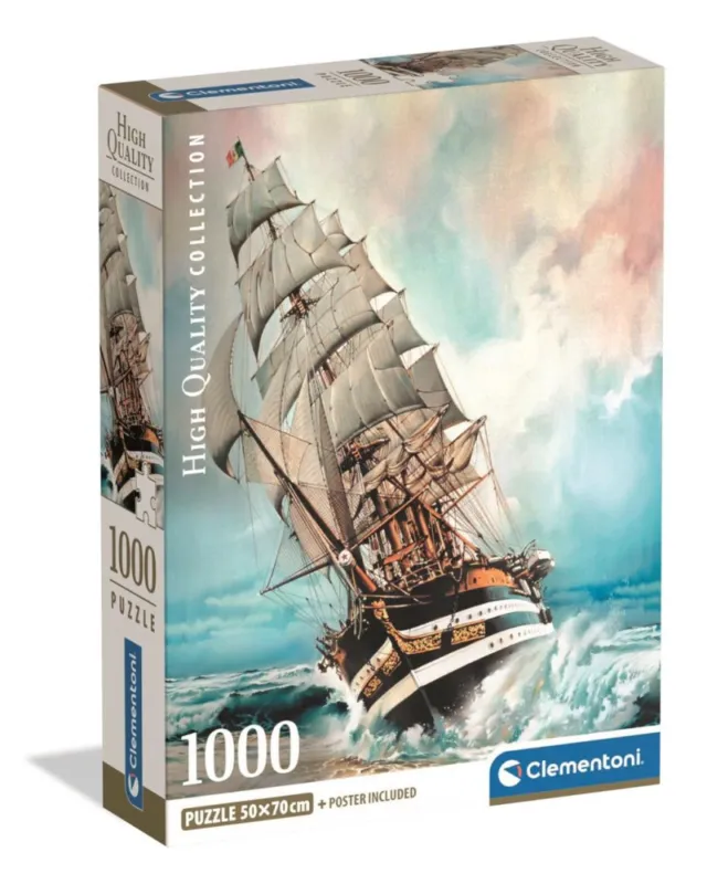 Nézd meg most Hajó Amerigo Vespucci 1000 db-os Compact puzzle Clementoni