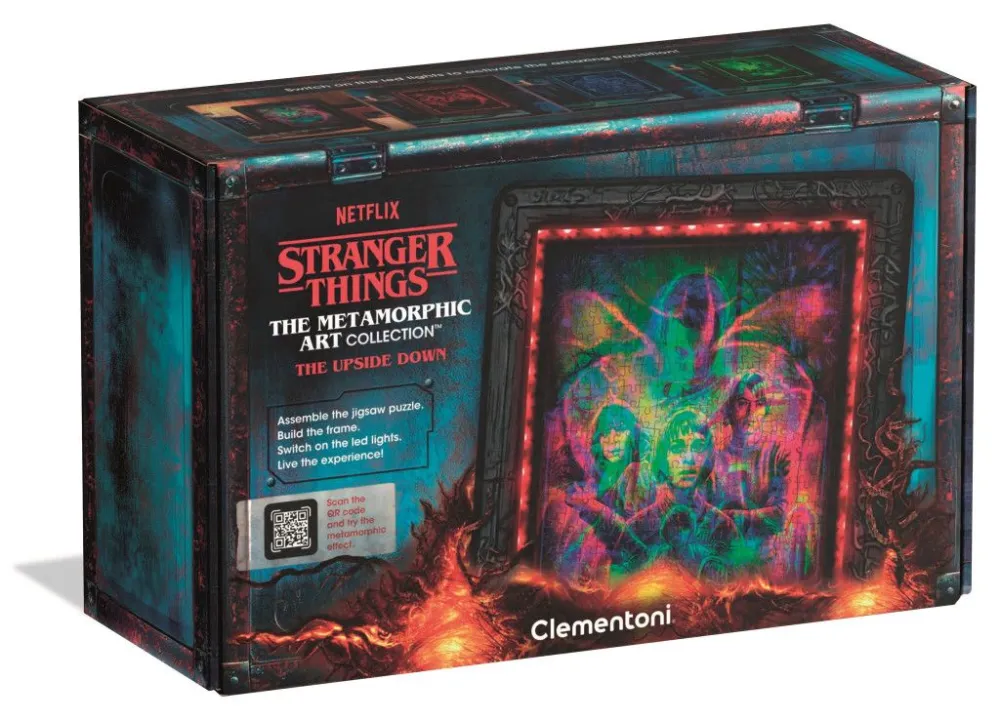 Nézd meg most Stranger Things Upside Down 520 db-os puzzle LED-es keretben Clementoni