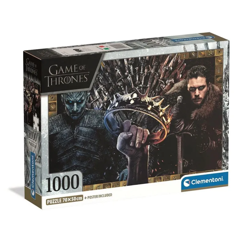 Újdonság Trónok Harca Ice and Fire 1000 db-os Compact puzzle Clementoni