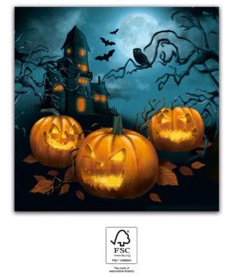 Újdonság Halloween Sensations szalvéta 20 db-os 33x33 cm FSC