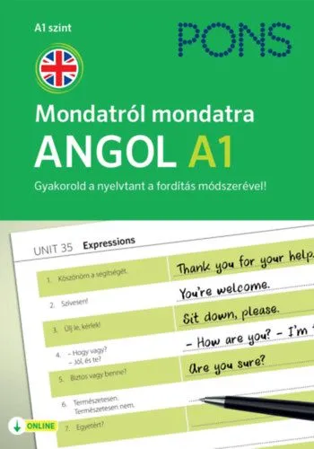 Nézd meg most PONS Mondatról mondatra - Angol A1 - Gyakorold a nyelvtant a fordítás módszerével!