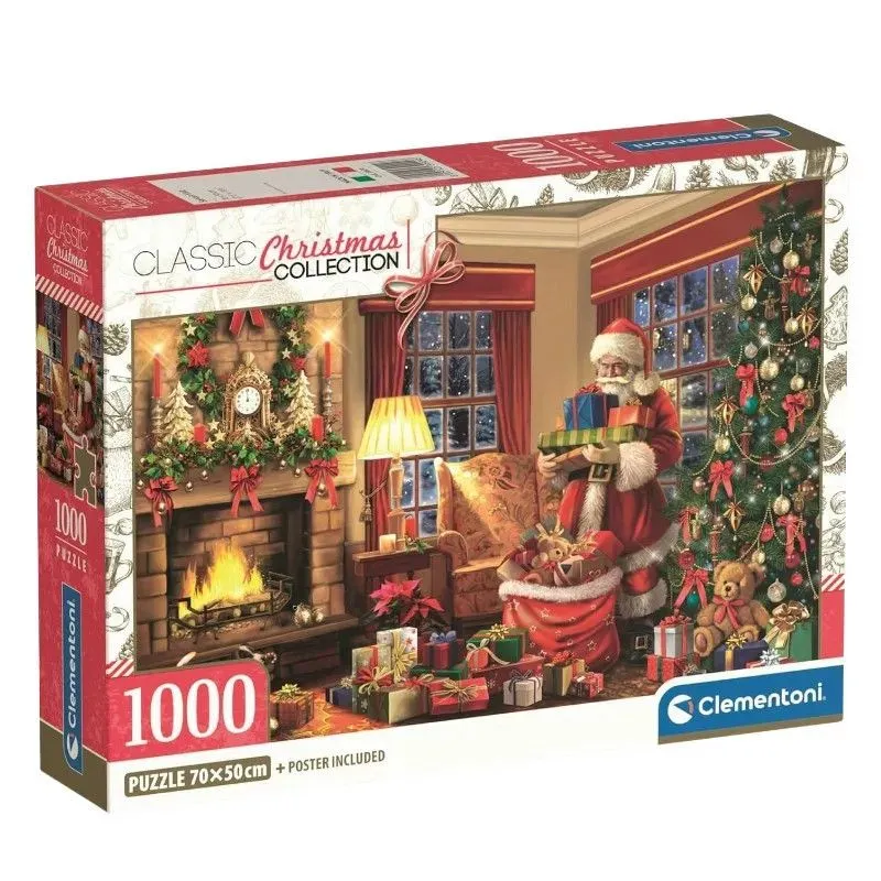 Karácsonyi Santa's Visit 1000 db-os puzzle Clementoni Olcsó