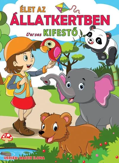 Újdonság Élet az állatkertben - Verses kifestő