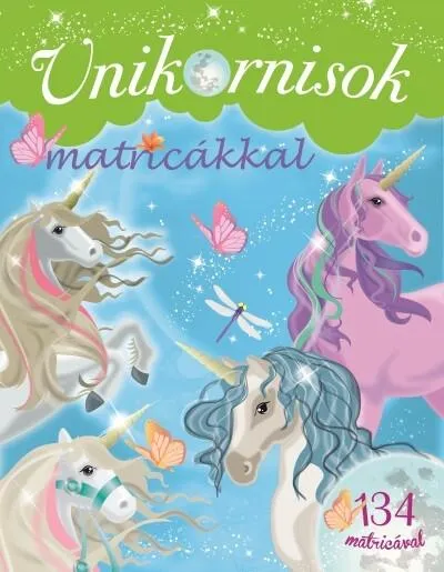 Unikornisok matricákkal - Zöld Bestseller