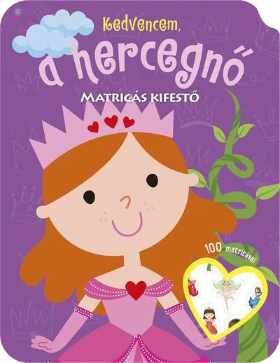 Kedvencem, a hercegnő - Matricás kifestő Prémium
