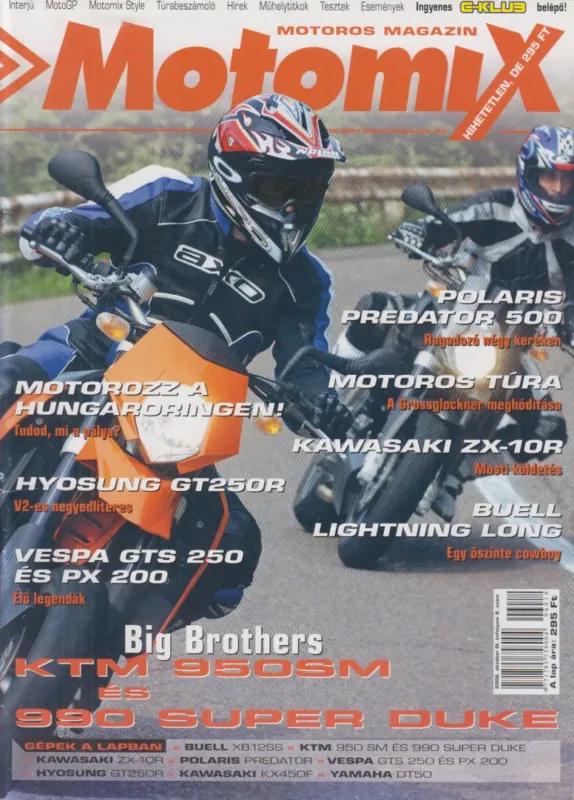 Exkluzív ajánlat Motomix 2006. október