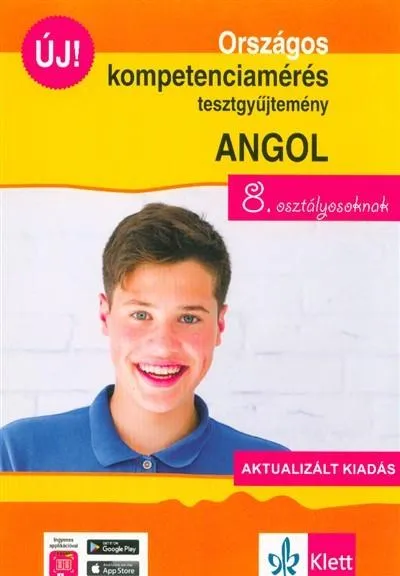 Vásárlói kedvenc Országos kompetenciamérés tesztgyűjtemény angol nyelv - 8. osztályosoknak - Aktualizált kiadás + Ingyenes Applikáció