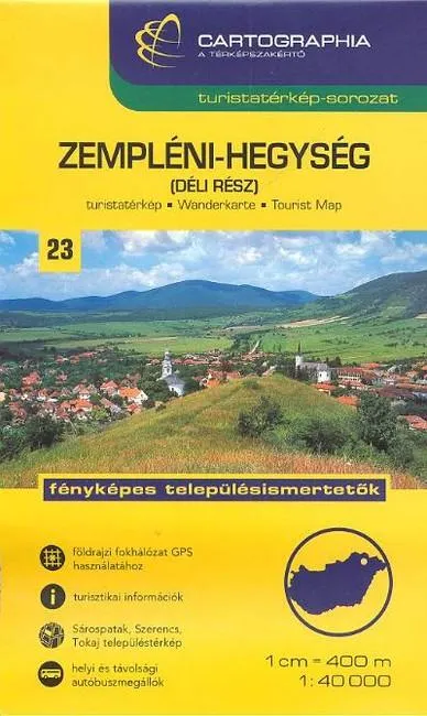 Zempléni-hegység (déli rész) - Turistatérkép-sorozat 23. Rendeld meg most