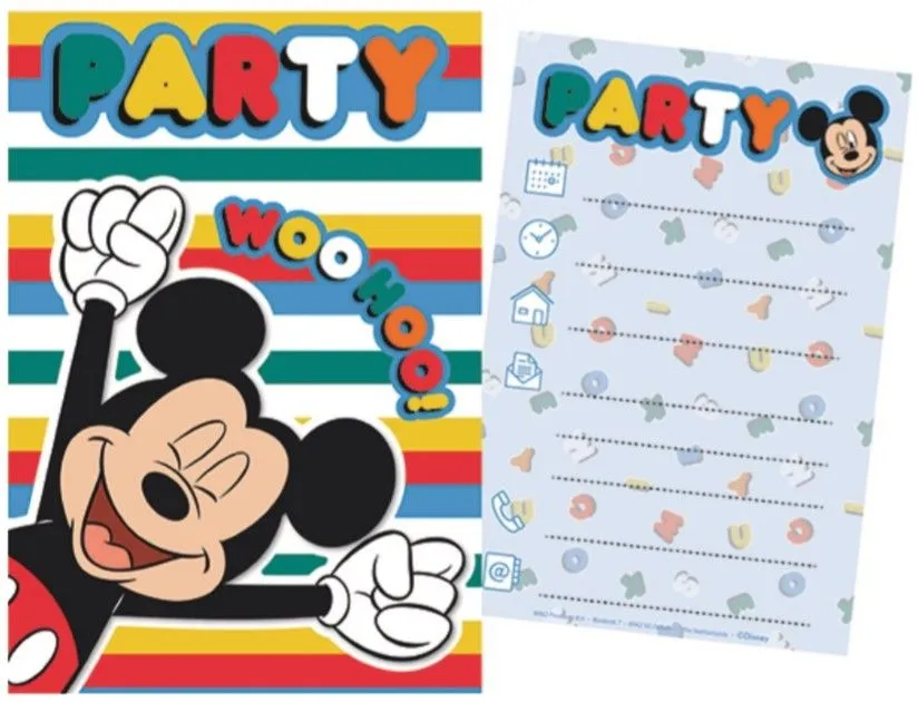 Disney Mickey Party Meghívó Szuper ajánlat
