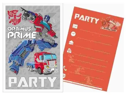 Transformers Party Meghívó Olcsóbb