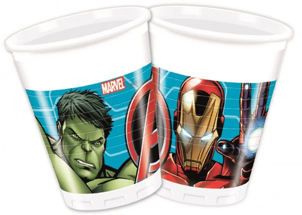 Legkelendőbb Bosszúállók Infinity Stones műanyag pohár 8 db-os 200 ml