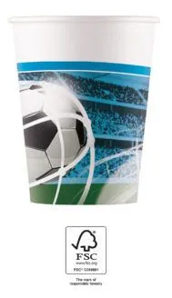 Ne maradj le Focis Soccer Fans papír pohár 8 db-os 200 ml FSC