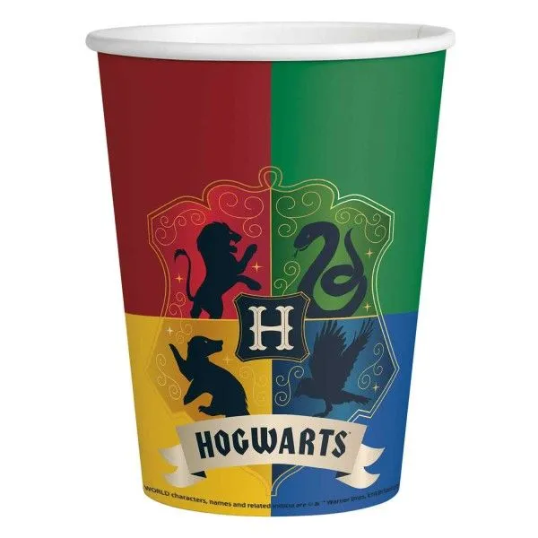 Harry Potter Houses papír pohár 8 db-os 250 ml Legnépszerűbb