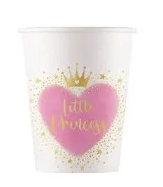 Különleges ajánlat Hercegnők Little Princess papír pohár 8 db-os 200 ml FSC