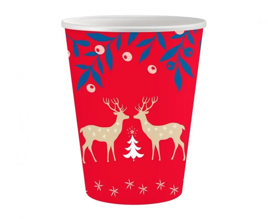 Ne maradj le Karácsonyi Let It Snow papír pohár 6 db-os 250 ml