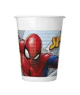 Kedvezményes ár Pókember Crime Fighter műanyag pohár 8 db-os 200 ml