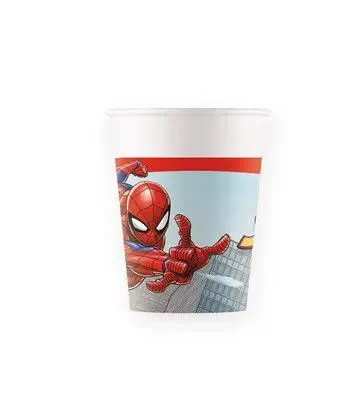 Pókember Crime Fighter papír pohár 8 db-os 200 ml FSC Azonnal elérhető