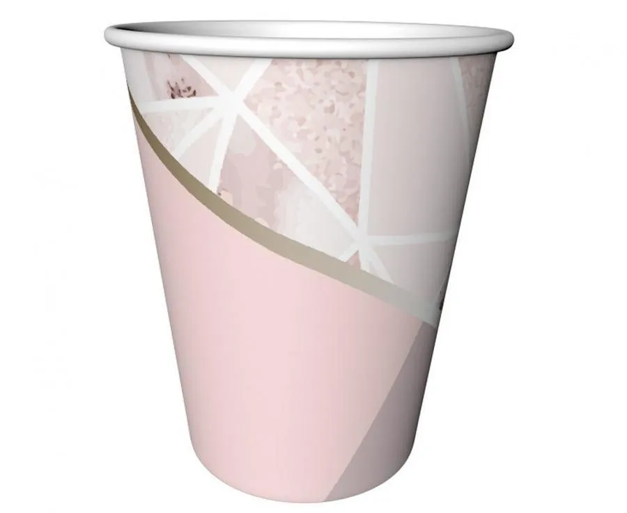 Rózsaszín Rose Chic papír pohár 6 db-os 240 ml Vedd meg online