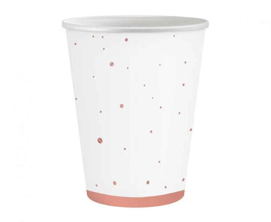Rózsaszín Rose Gold Celebrate papír pohár 6 db-os 250 ml Akciós ár